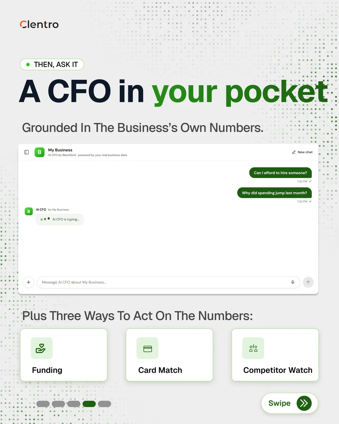 An AI CFO grounded in the business's own numbers