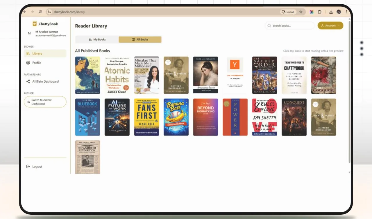 ChattyBook reader library