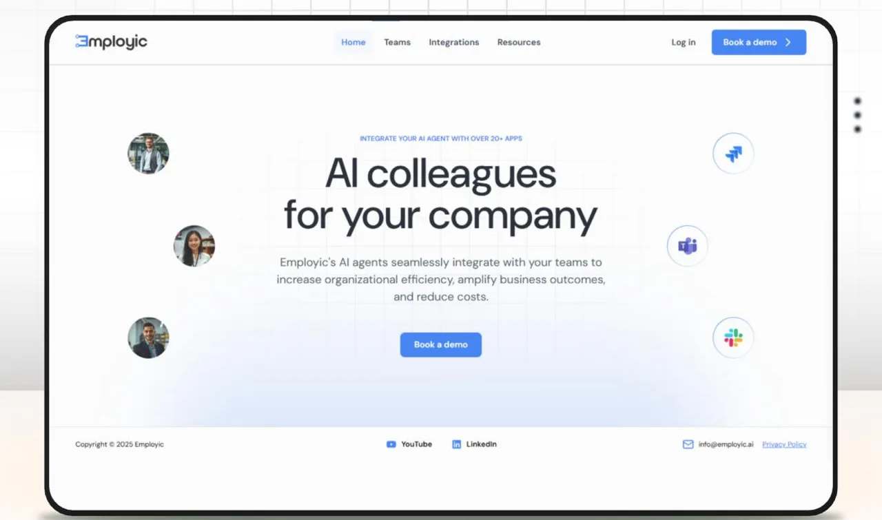 Employic landing page